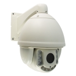 IP PTZ Dome Camera CMOS Sensor 1/3 2Mp IR CUT